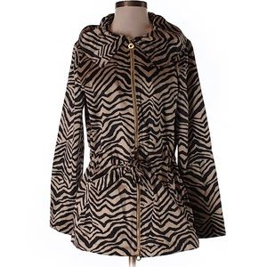 *Dana Buchman Animal Print Windbreaker Jacket